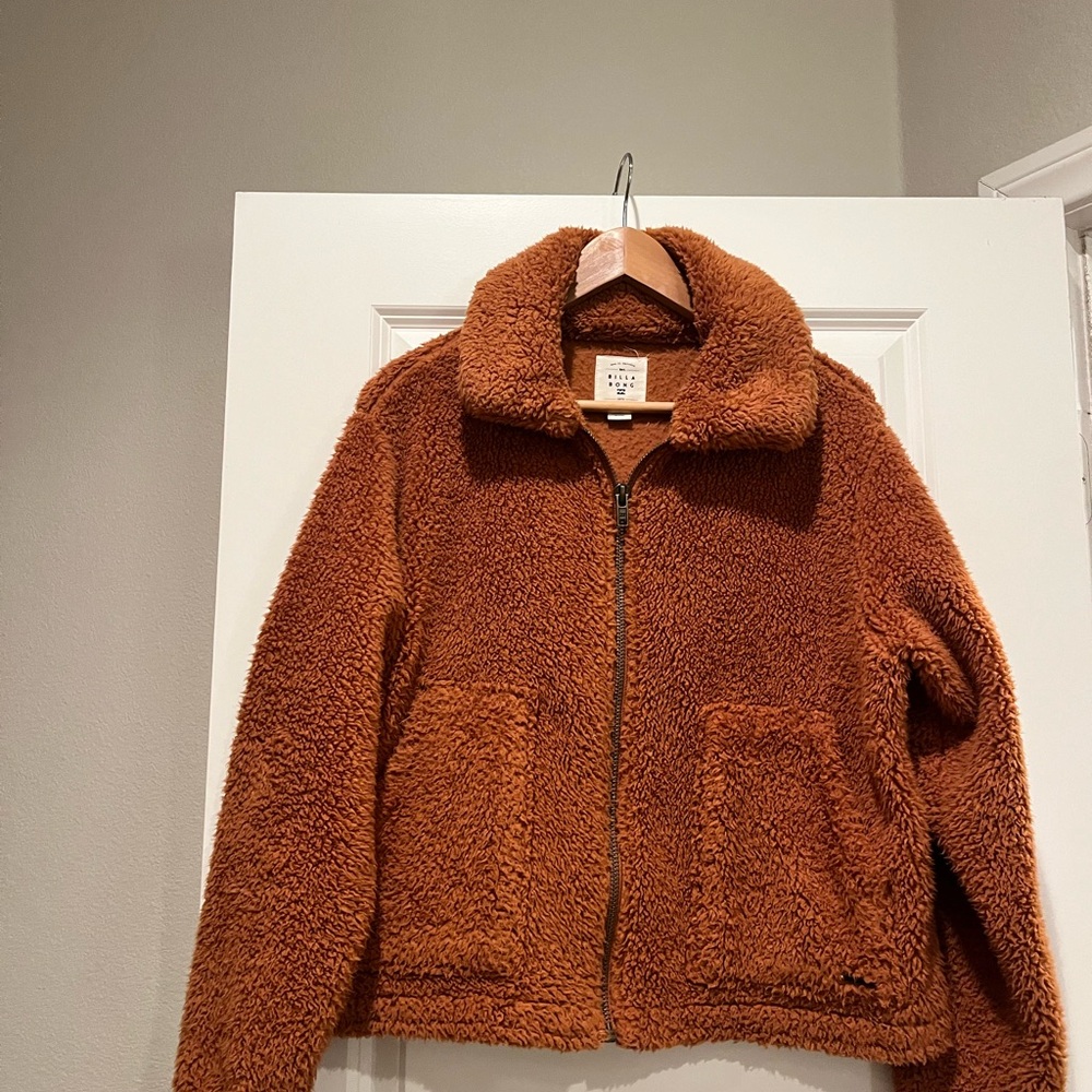 Billabong Orange Sherpa Jacket